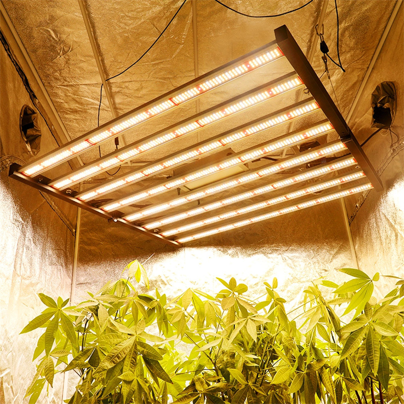 led植物灯源头厂家供应600W八爪鱼植物灯 0-10V双路调光植物生长灯